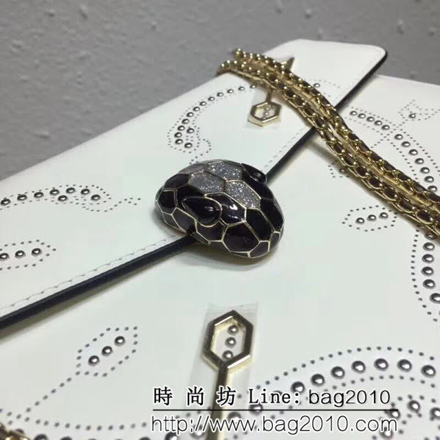 BVLGARI寶格麗 專櫃新品 Serpenti Forever系列 雙層蛇頭包 鏈條單肩斜挎包 B285887 FYD1074